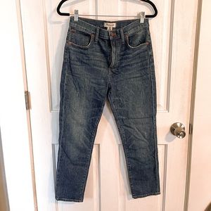 MADEWELL Highrise Slim Crop Boyjean size 27